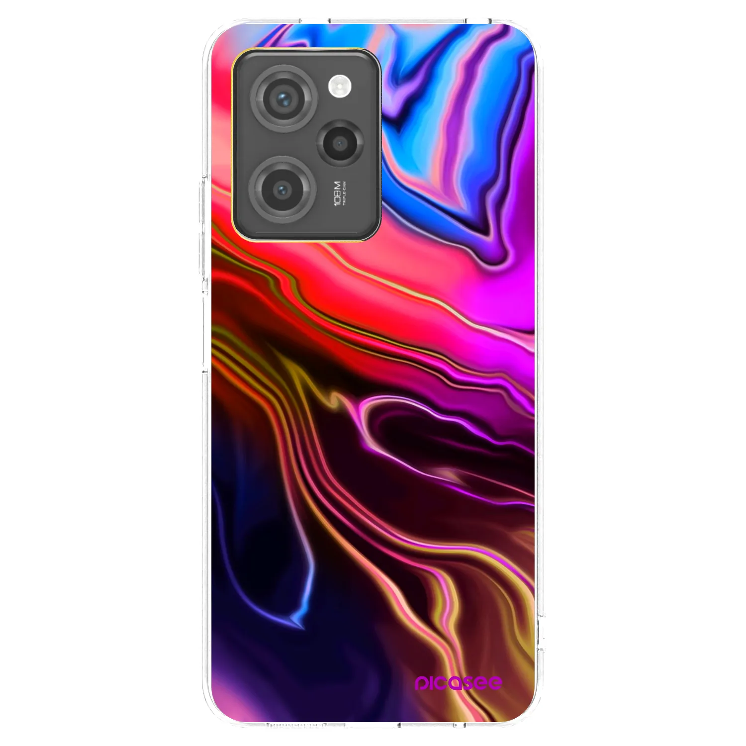 Picasee silikonski prozorni ovitek za Xiaomi Poco X5 Pro - Electric