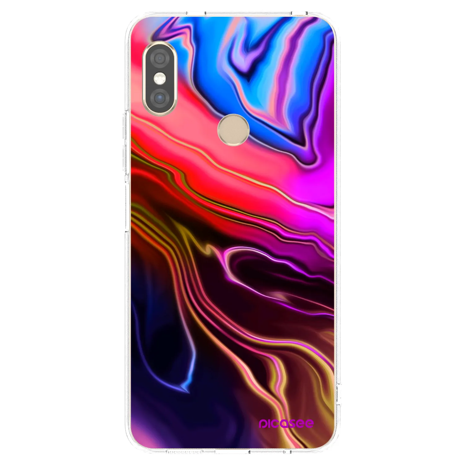 Picasee silikonski prozorni ovitek za Xiaomi Redmi Note 5 Global - Electric