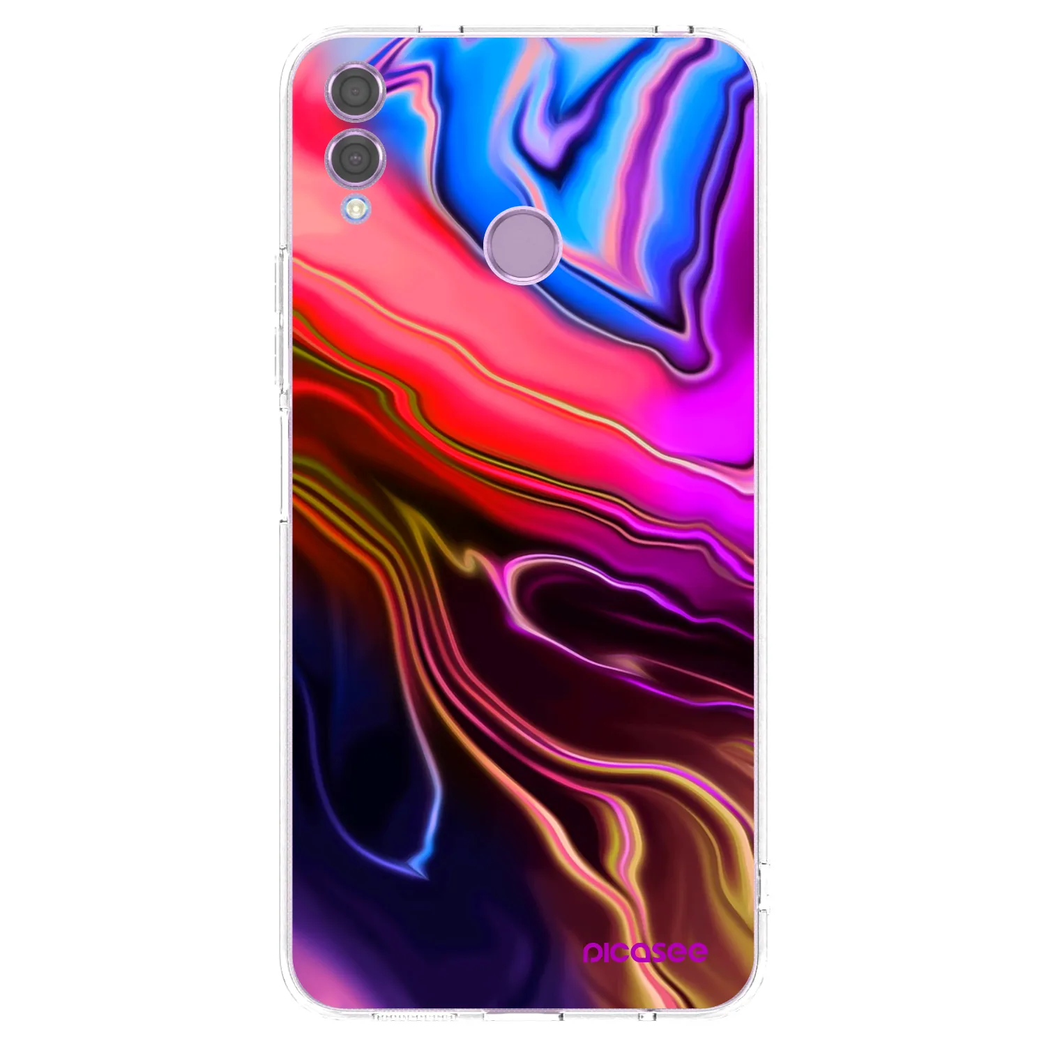 Picasee silikonski prozorni ovitek za Honor 8X - Electric