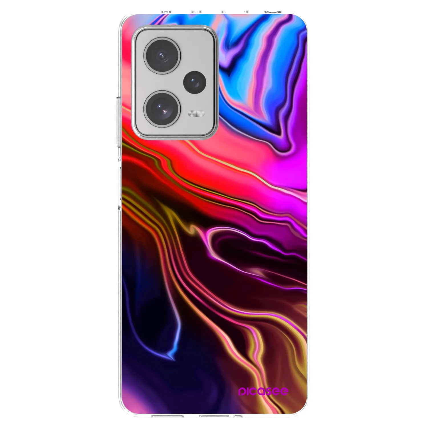 Picasee silikonski prozorni ovitek za Xiaomi Redmi Note 12 Pro+ 5G - Electric