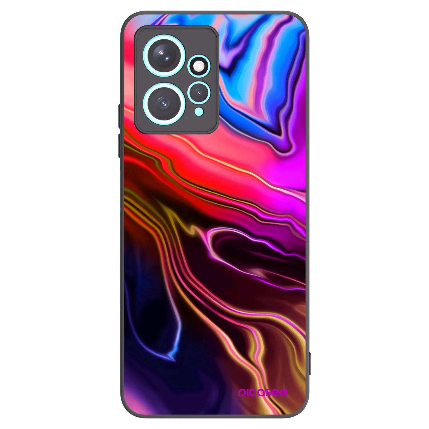 Picasee silikonski črni ovitek za Xiaomi Redmi Note 12 4G - Electric