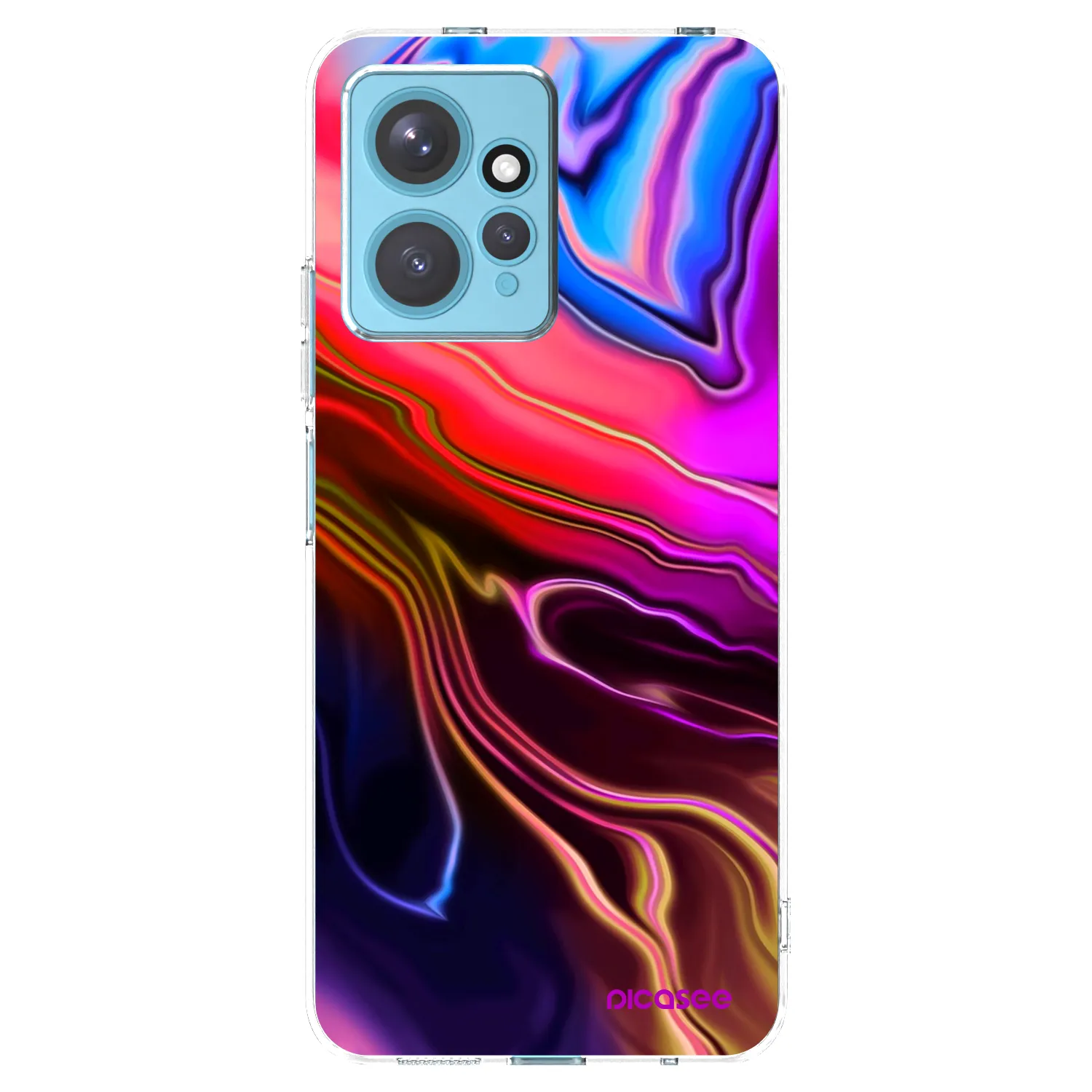 Picasee silikonski prozorni ovitek za Xiaomi Redmi Note 12 4G - Electric