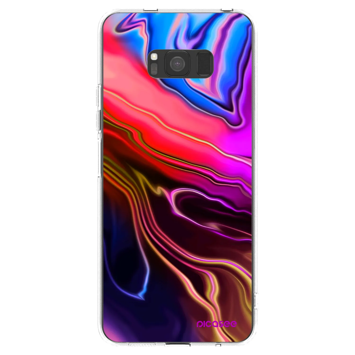 Picasee silikonski prozorni ovitek za Samsung Galaxy S8 G950F - Electric