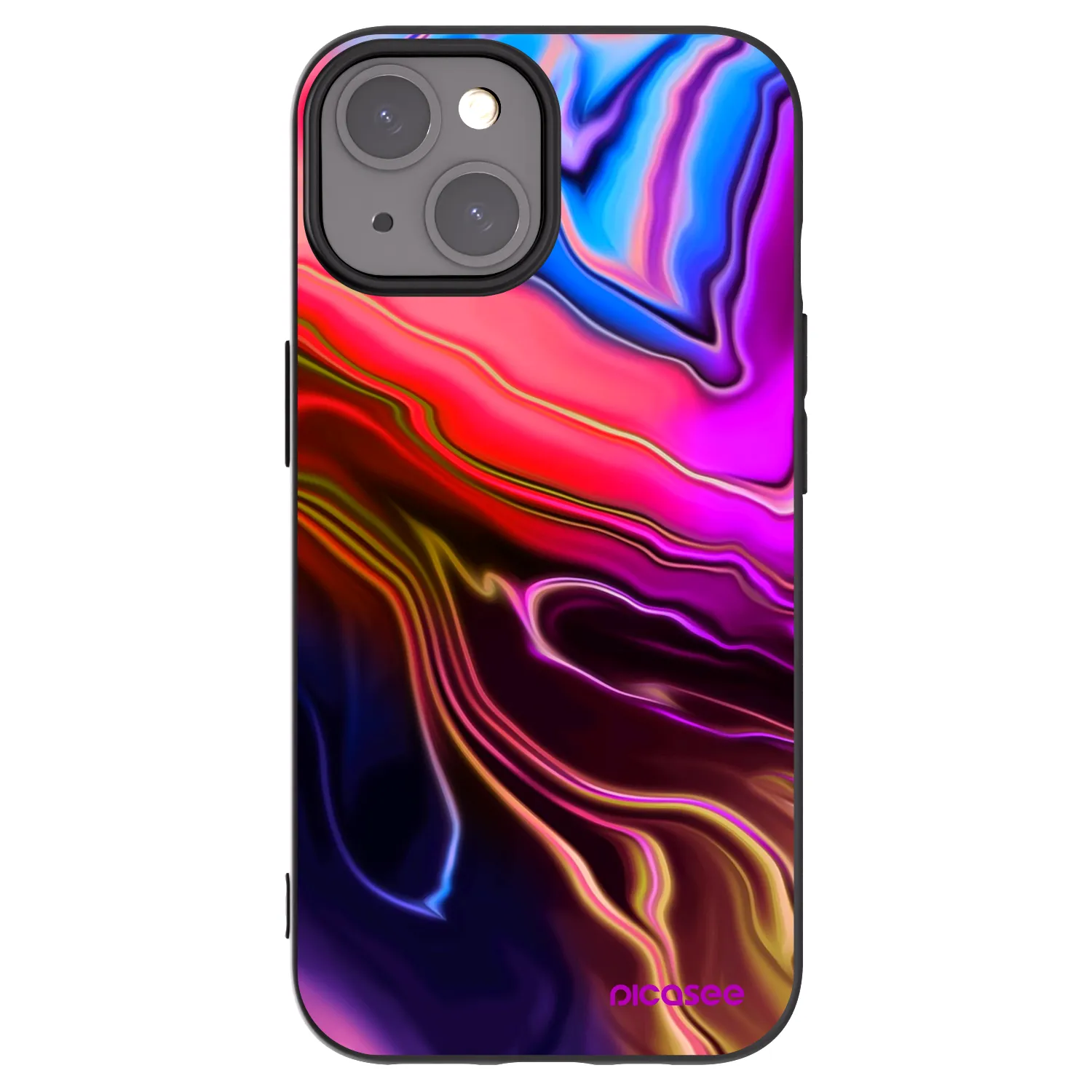 Picasee silikonski črni ovitek za Apple iPhone 15 - Electric