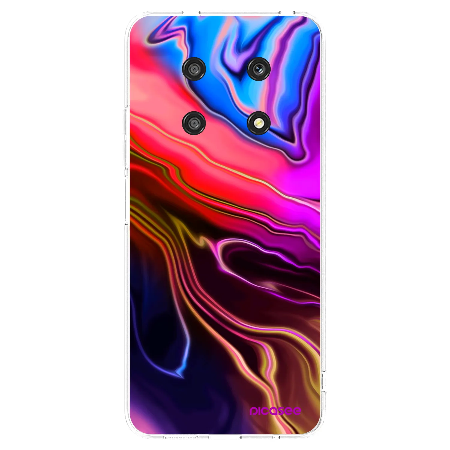 Picasee silikonski prozorni ovitek za Honor Magic4 Lite 5G - Electric
