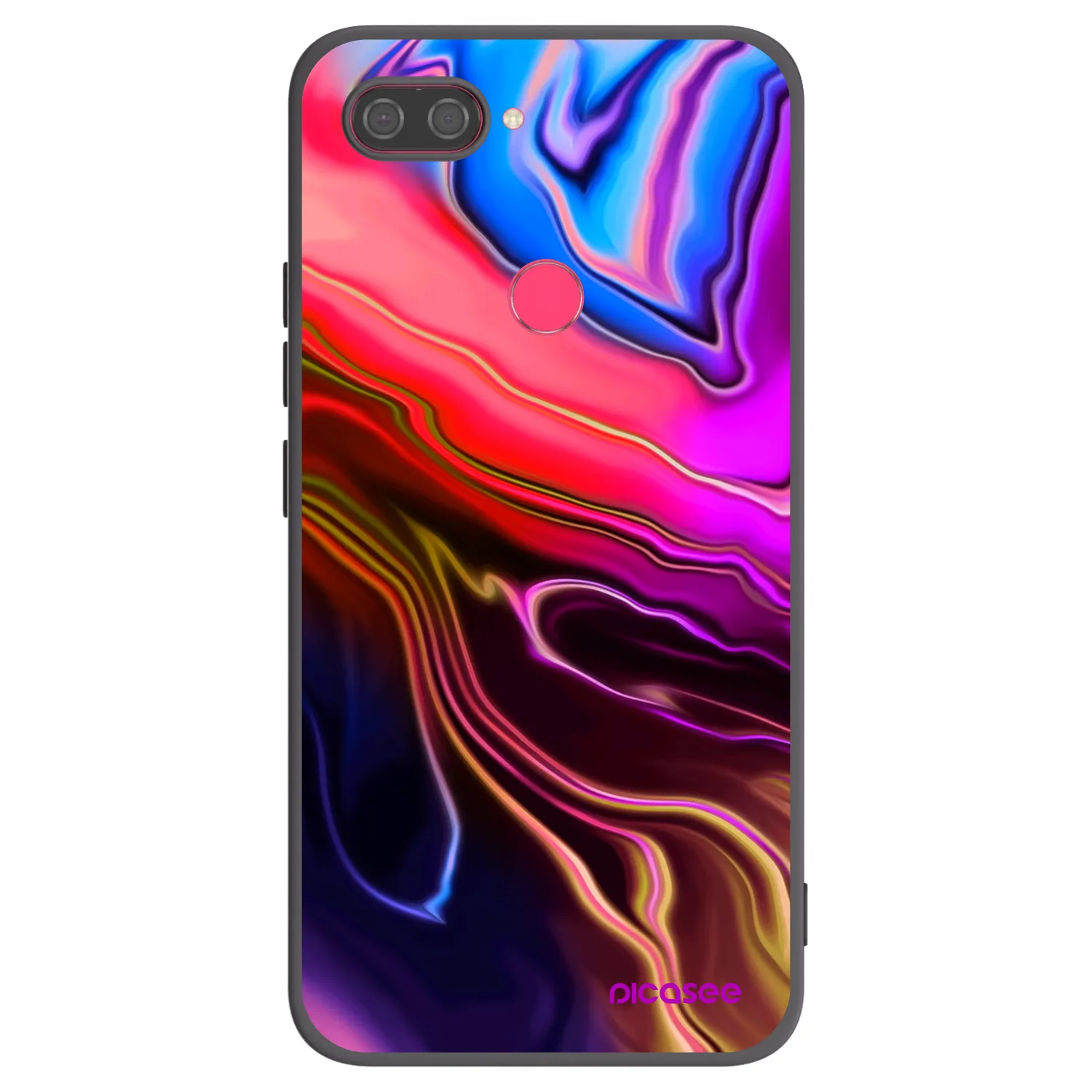 Picasee silikonski črni ovitek za Xiaomi Mi 8 Lite - Electric