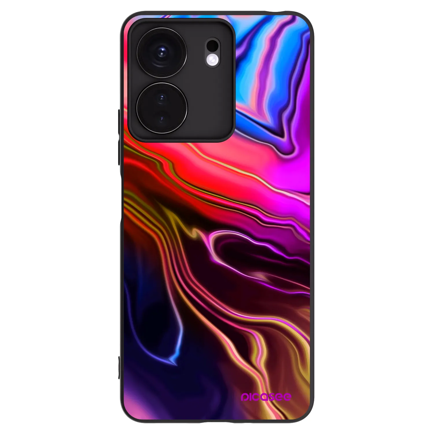 Picasee silikonski črni ovitek za Xiaomi Redmi 13C 4G - Electric