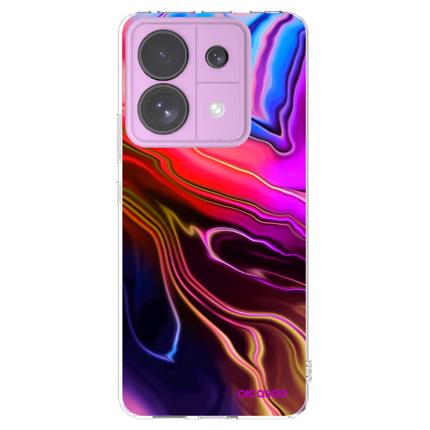Picasee silikonski prozorni ovitek za Xiaomi Redmi Note 13 Pro 5G - Electric