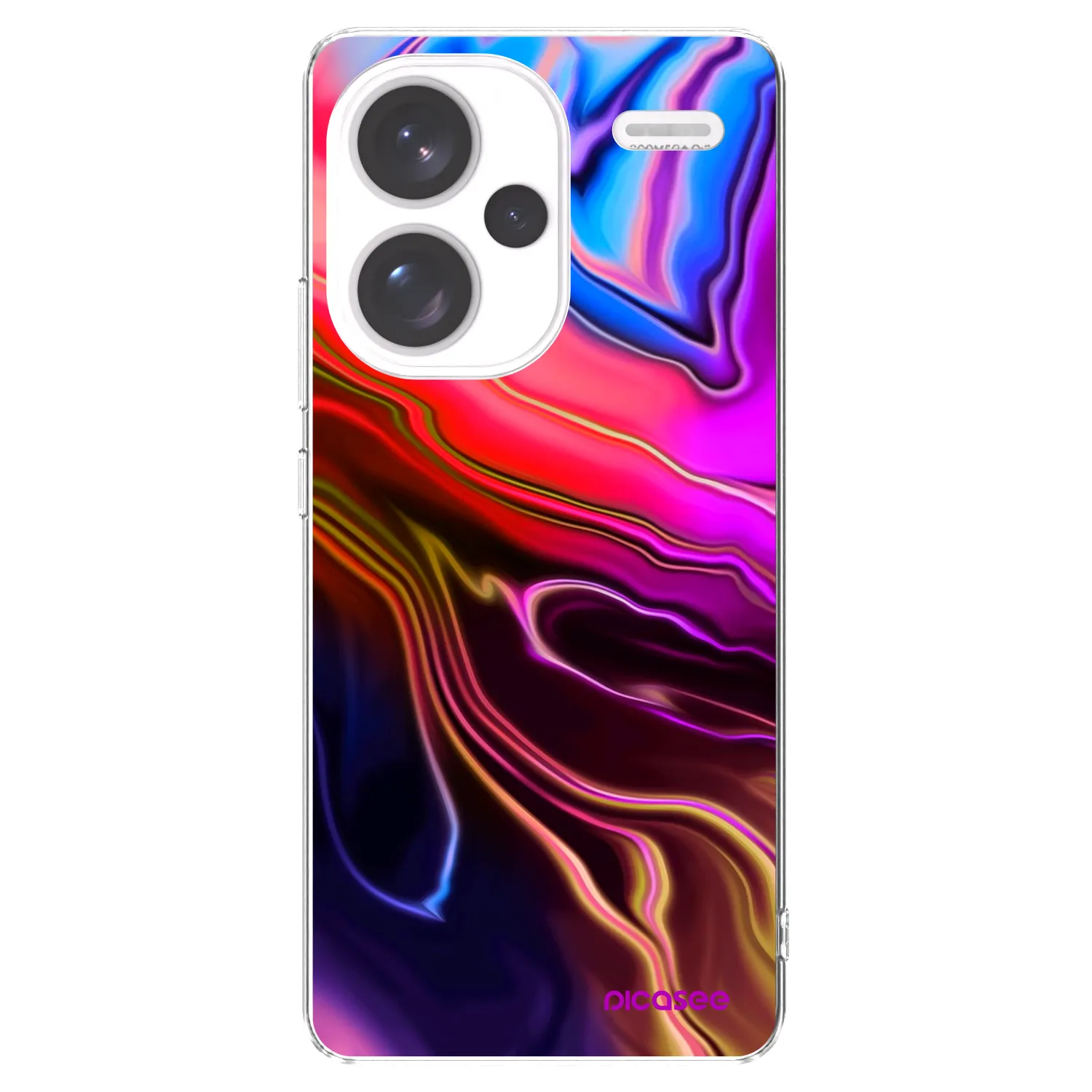 Picasee silikonski prozorni ovitek za Xiaomi Redmi Note 13 Pro+ 5G - Electric