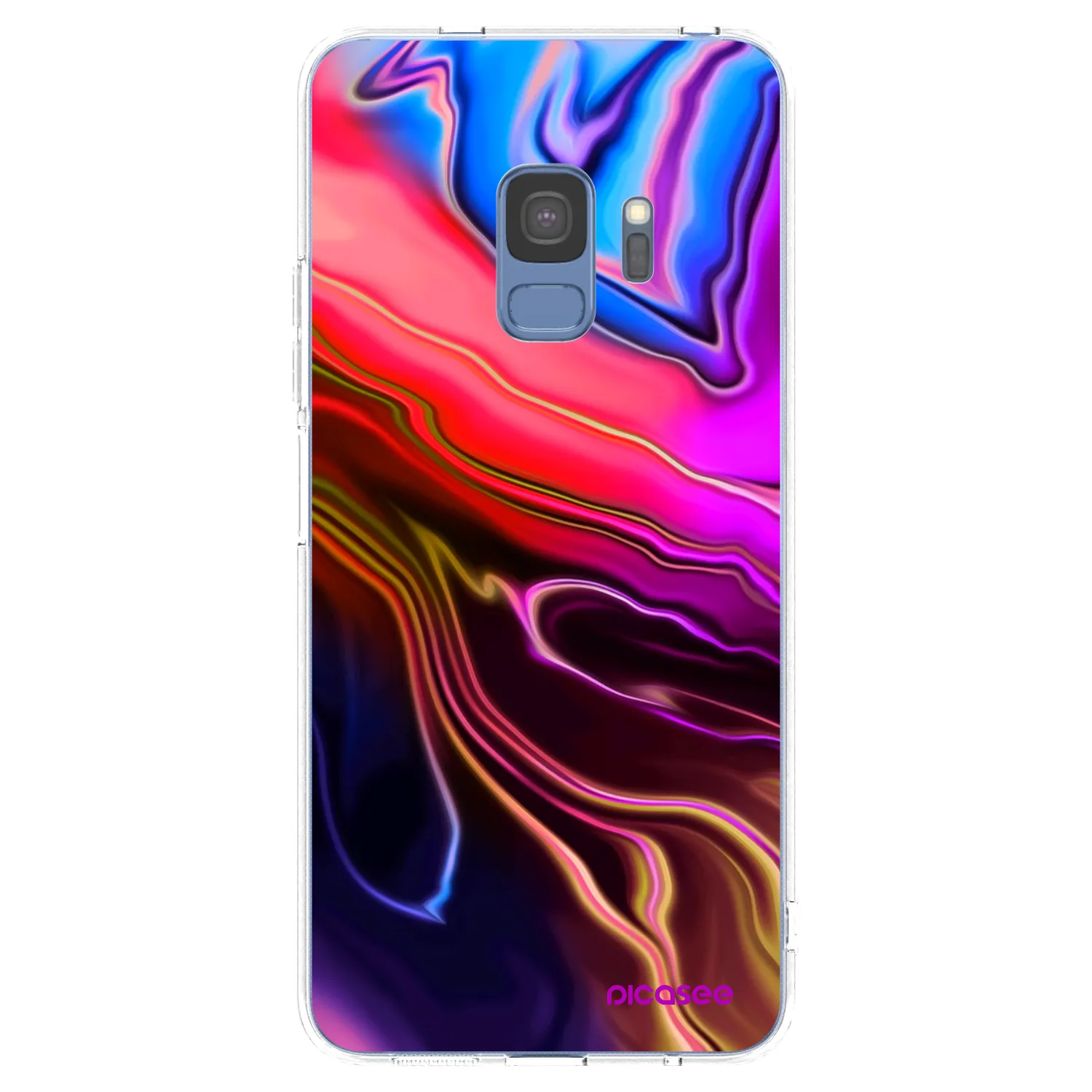 Picasee silikonski prozorni ovitek za Samsung Galaxy S9 G960F - Electric
