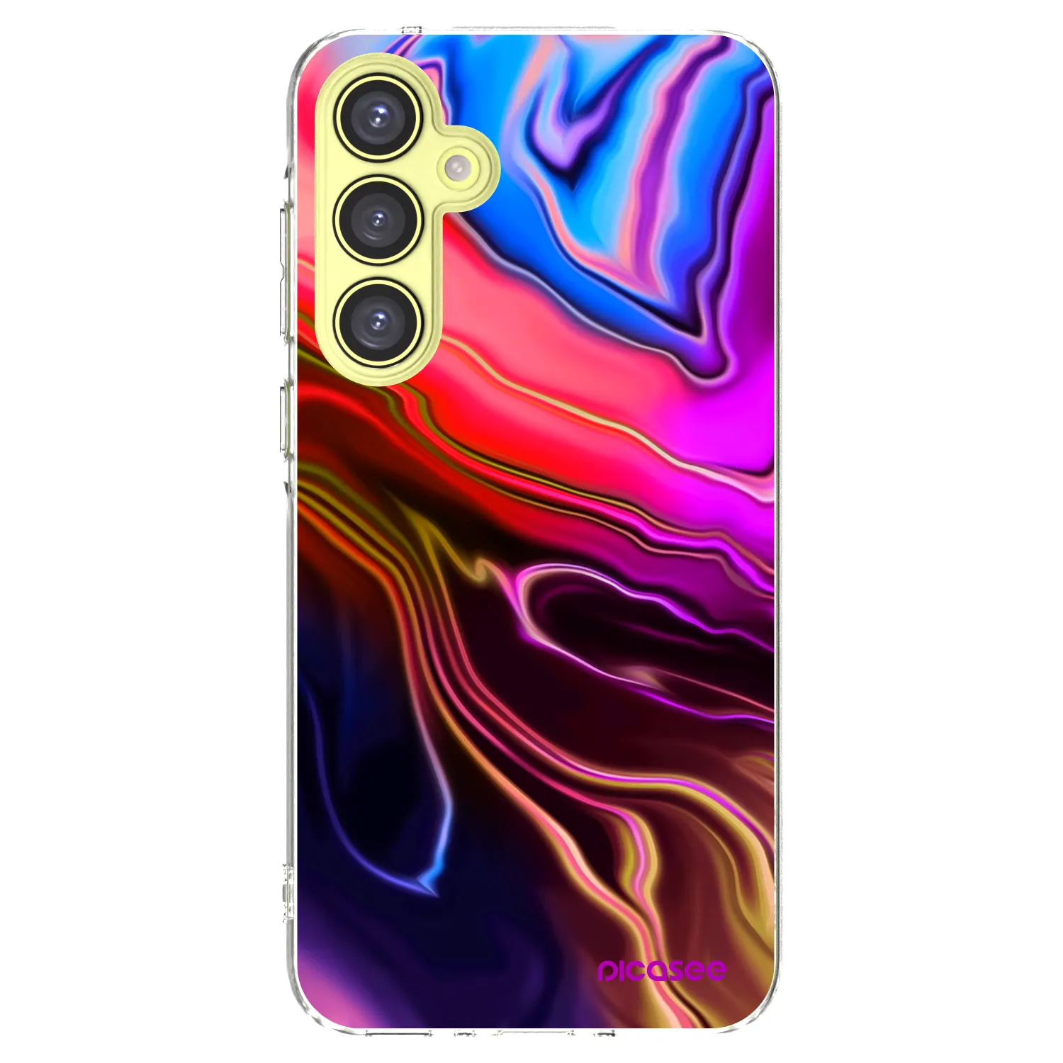 Picasee silikonski prozorni ovitek za Samsung Galaxy A35 5G A356B - Electric