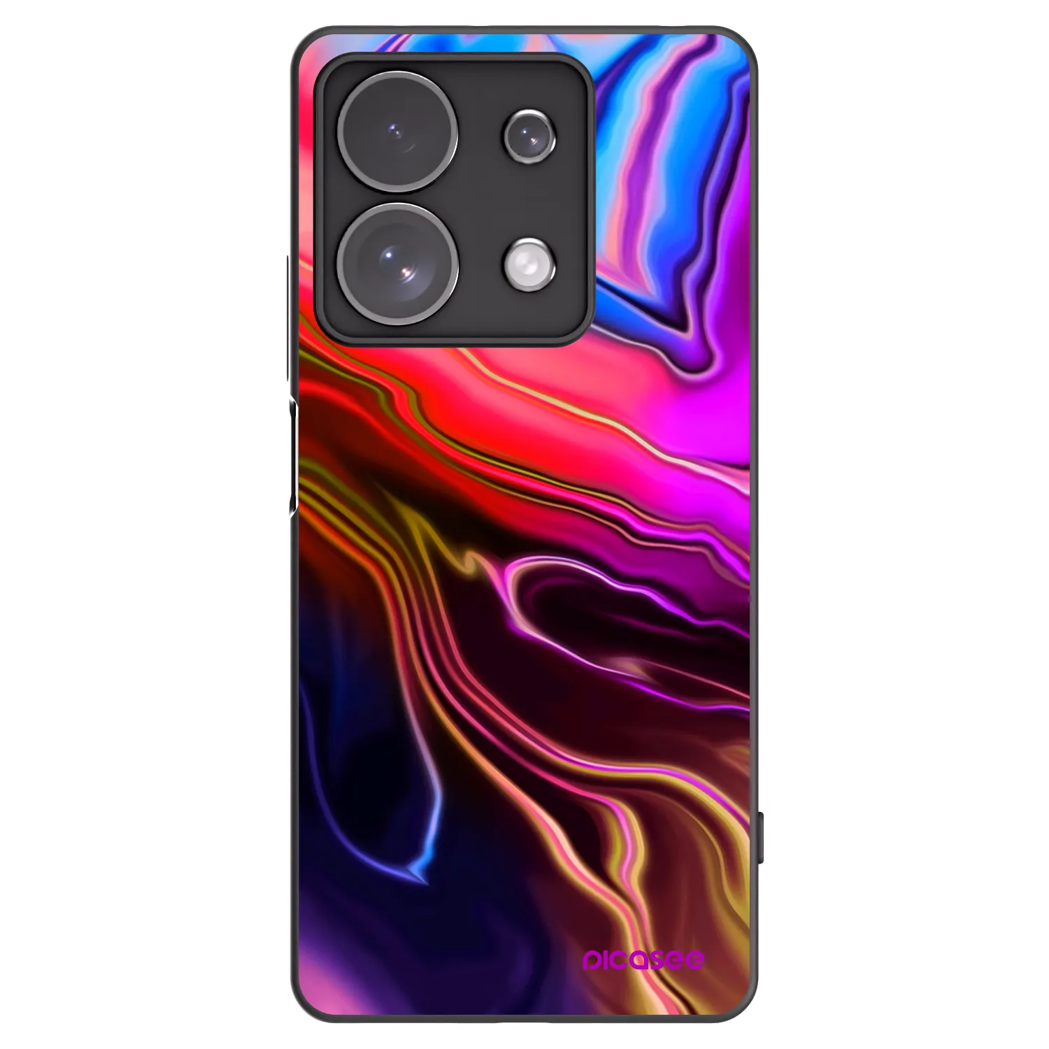 Picasee silikonski črni ovitek za Xiaomi Redmi Note 13 Pro 4G - Electric