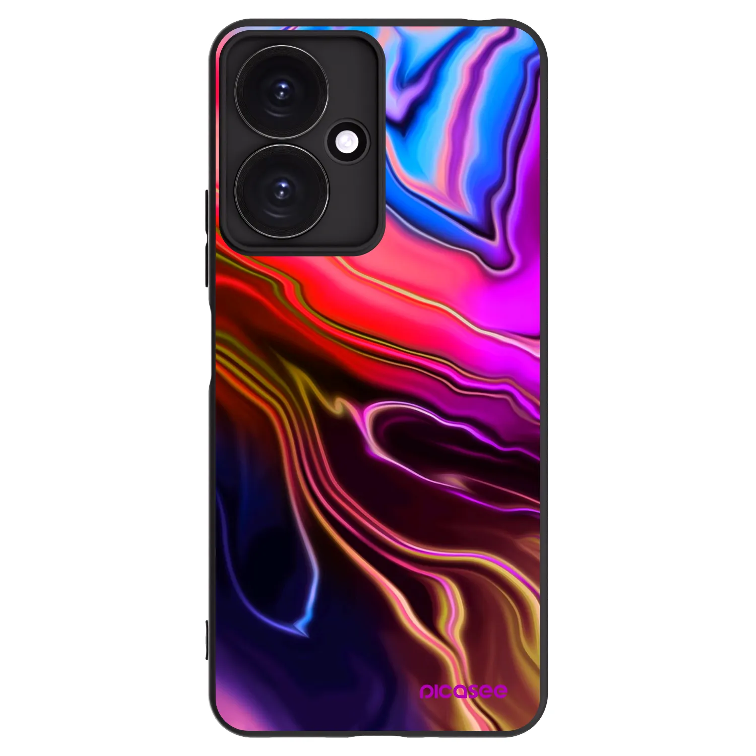 Picasee silikonski črni ovitek za Xiaomi Redmi 13C 5G - Electric
