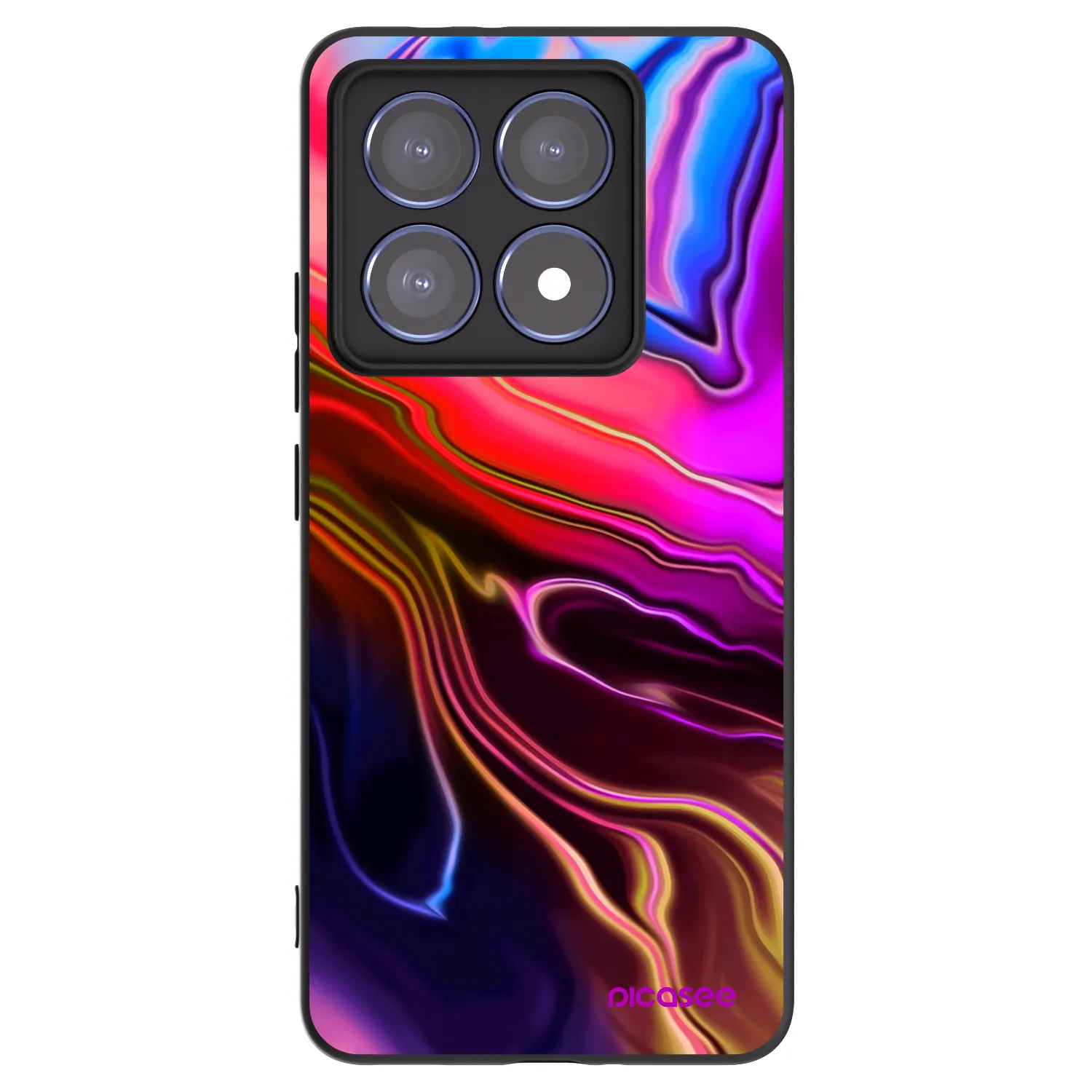 Picasee silikonski črni ovitek za Xiaomi 14T Pro - Electric