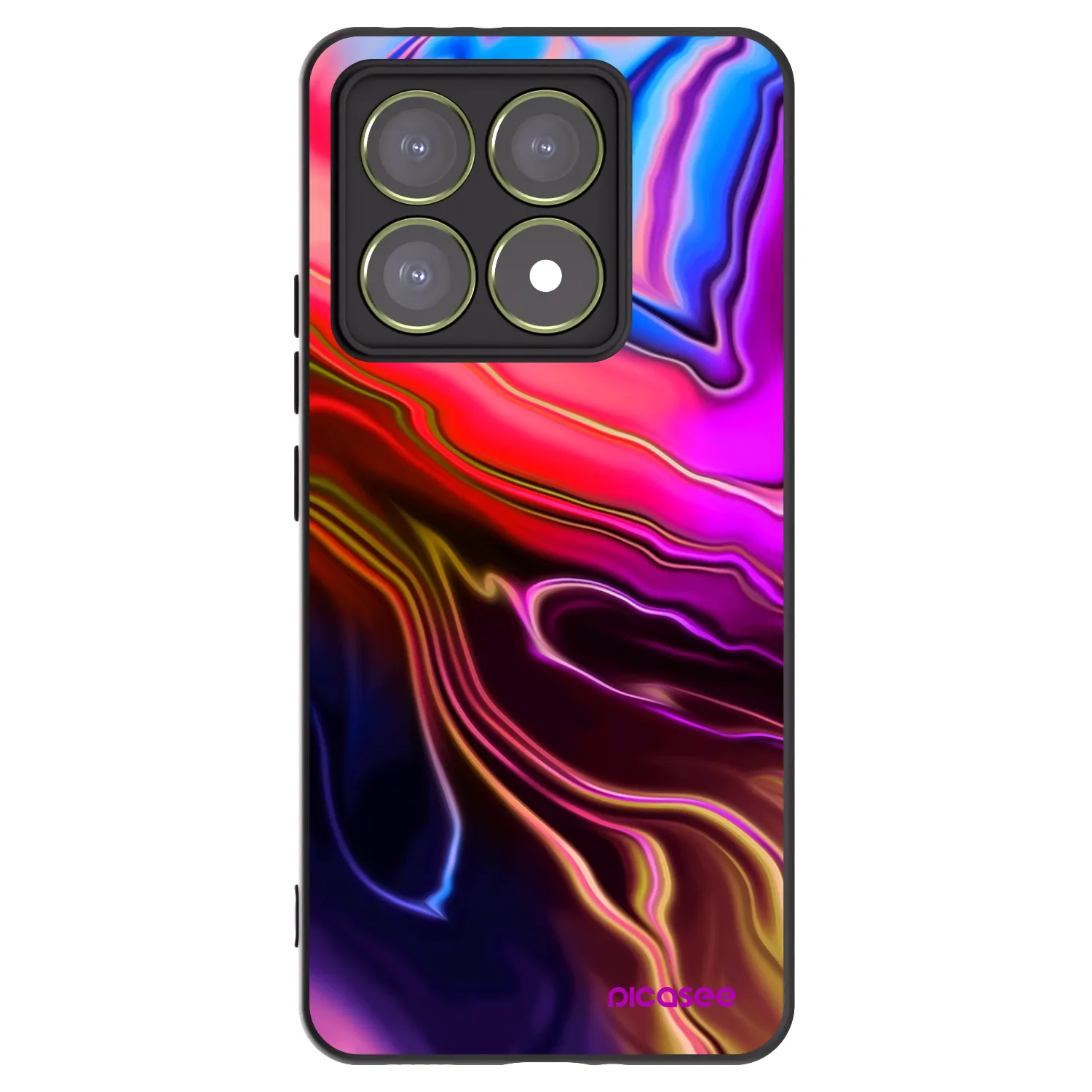 Picasee silikonski črni ovitek za Xiaomi 14T - Electric