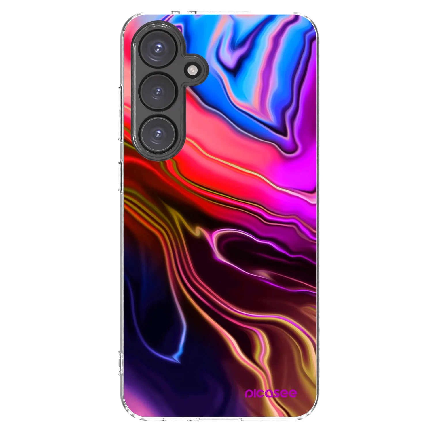 Picasee silikonski prozorni ovitek za Samsung Galaxy S24 FE S721B - Electric