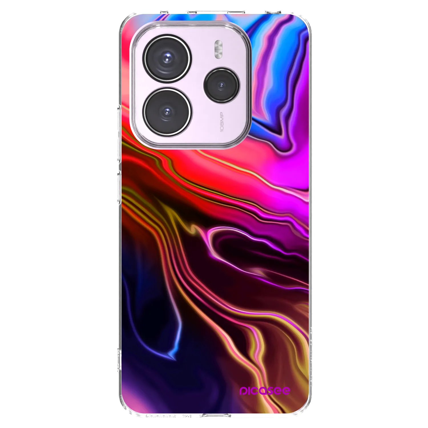 Picasee silikonski prozorni ovitek za Xiaomi Redmi Note 14 5G - Electric