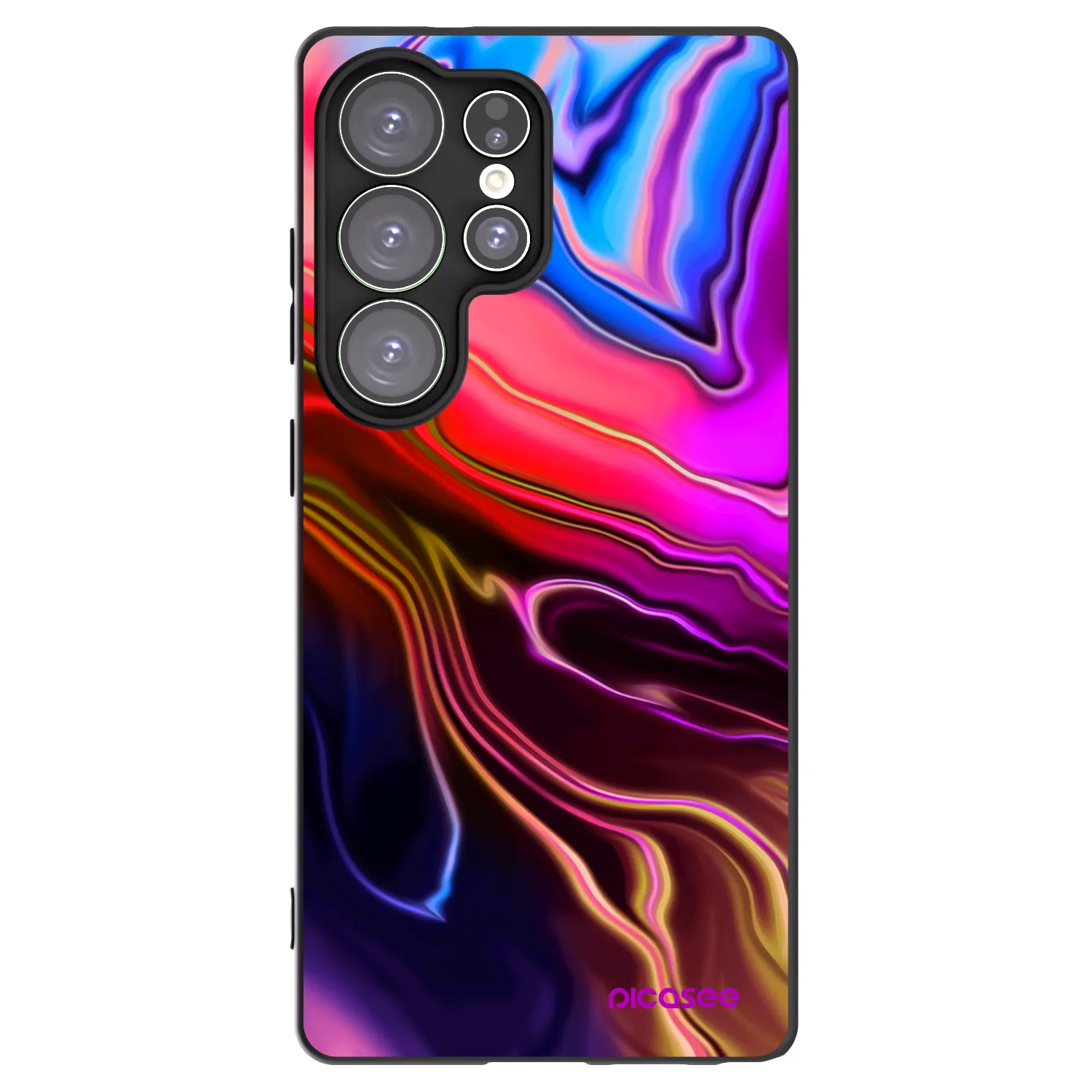 Picasee silikonski črni ovitek za Samsung Galaxy S25 Ultra 5G - Electric