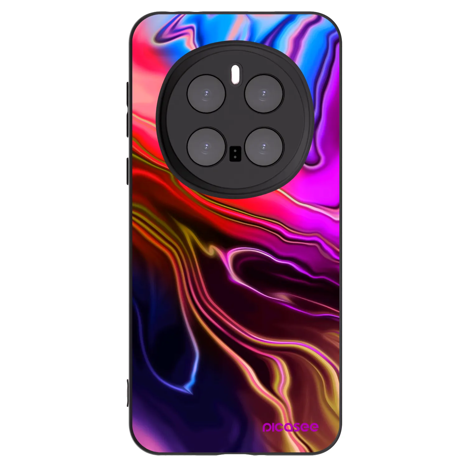 Picasee silikonski črni ovitek za Honor Magic7 Pro 5G - Electric
