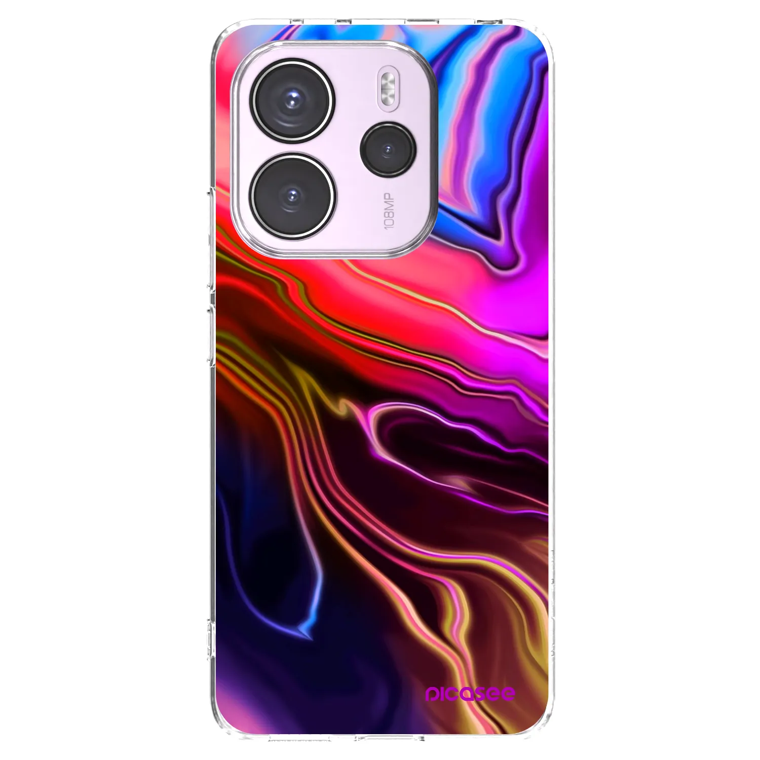 Picasee silikonski prozorni ovitek za Xiaomi Redmi Note 14 4G - Electric