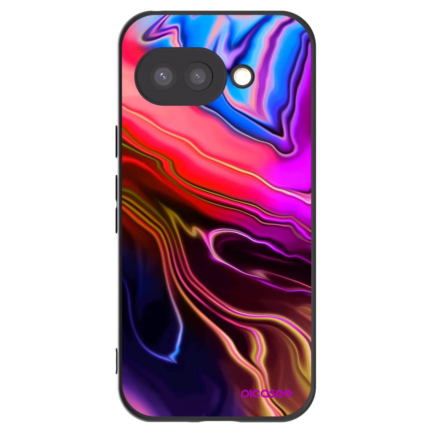 Picasee silikonski črni ovitek za Google Pixel 9a - Electric