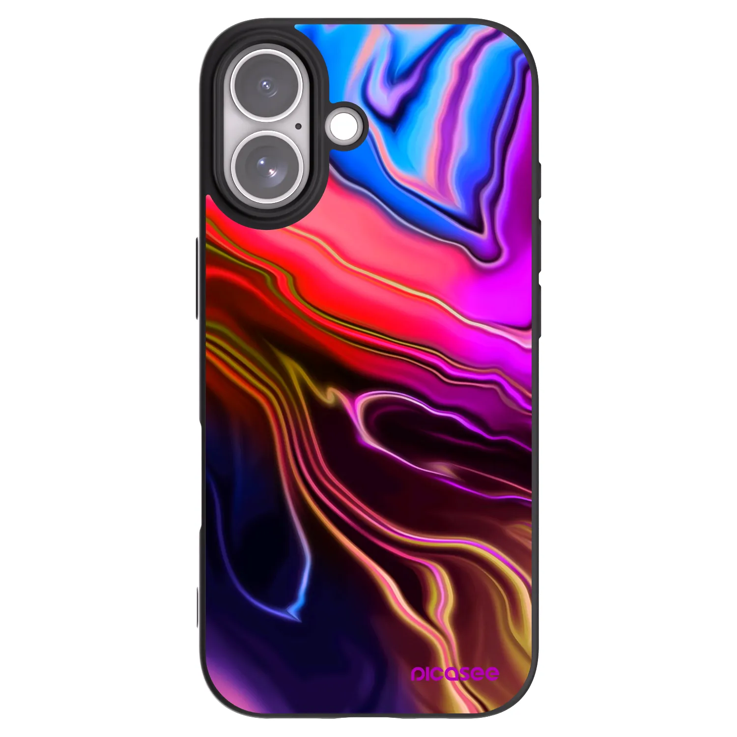 Picasee silikonski črni ovitek za Apple iPhone 17 - Electric