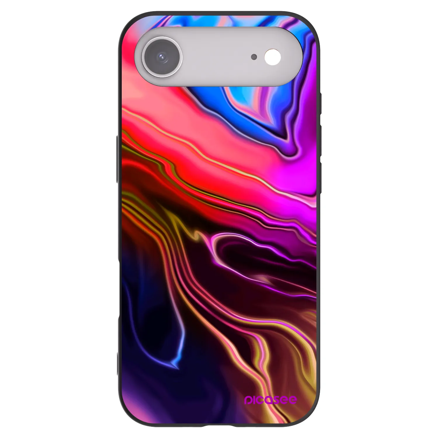 Picasee silikonski črni ovitek za Apple iPhone Air - Electric