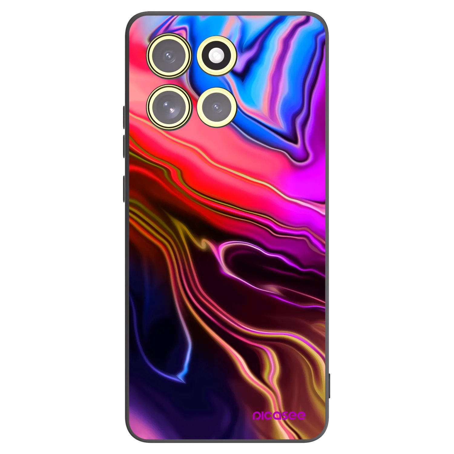Picasee silikonski črni ovitek za Motorola Moto G86 5G - Electric