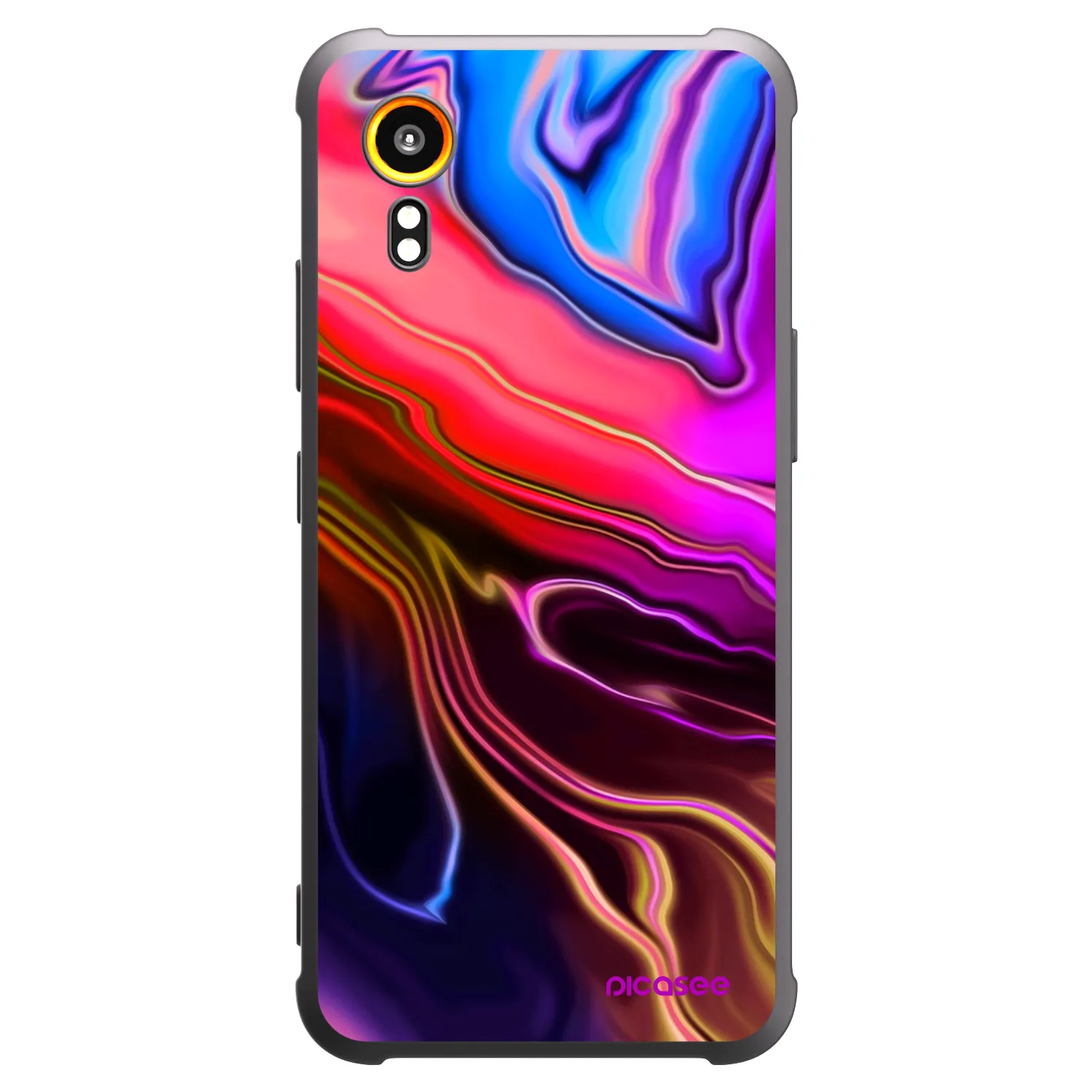 Picasee silikonski črni ovitek za Samsung Galaxy Xcover 7 - Electric