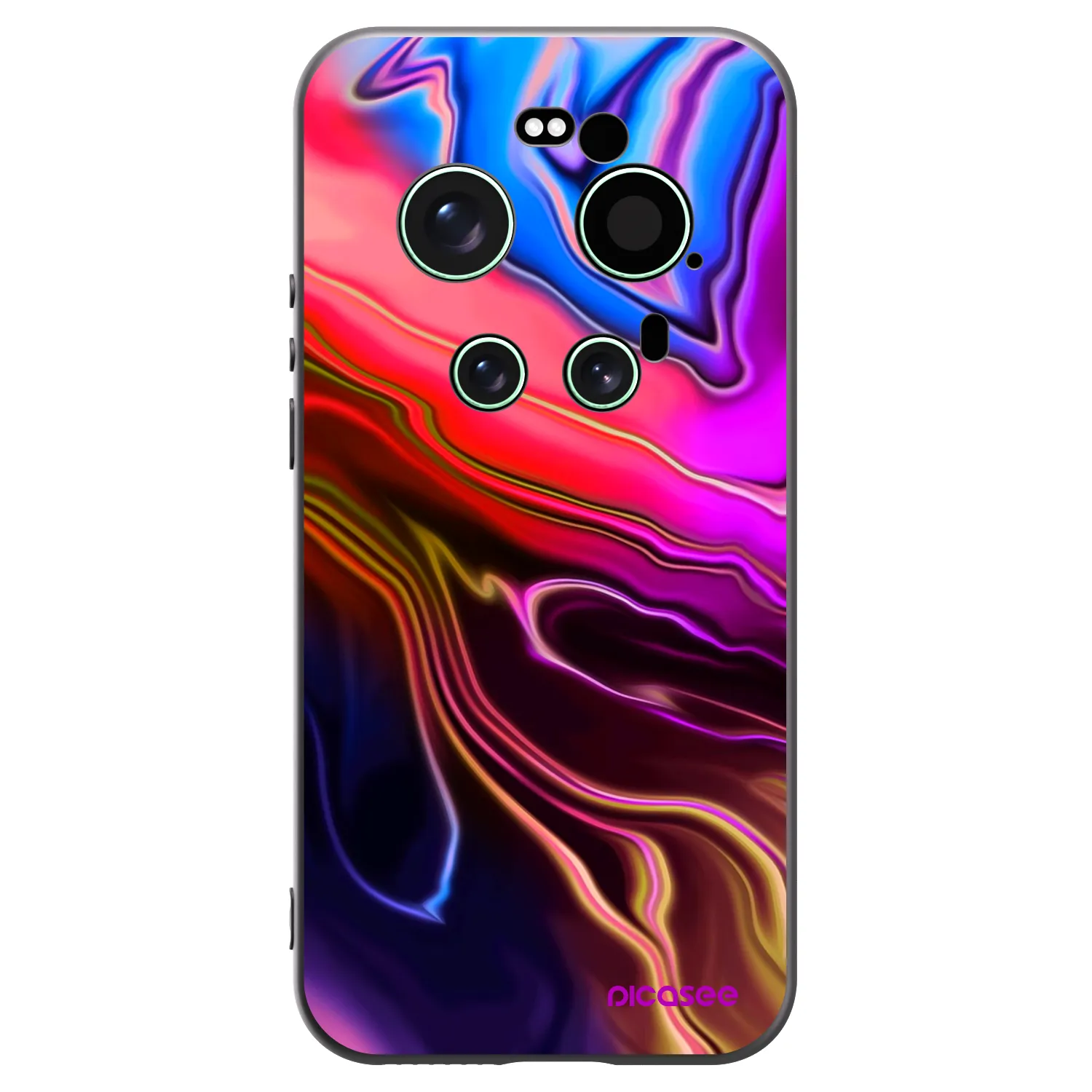 Picasee silikonski črni ovitek za Xiaomi 17 Ultra - Electric