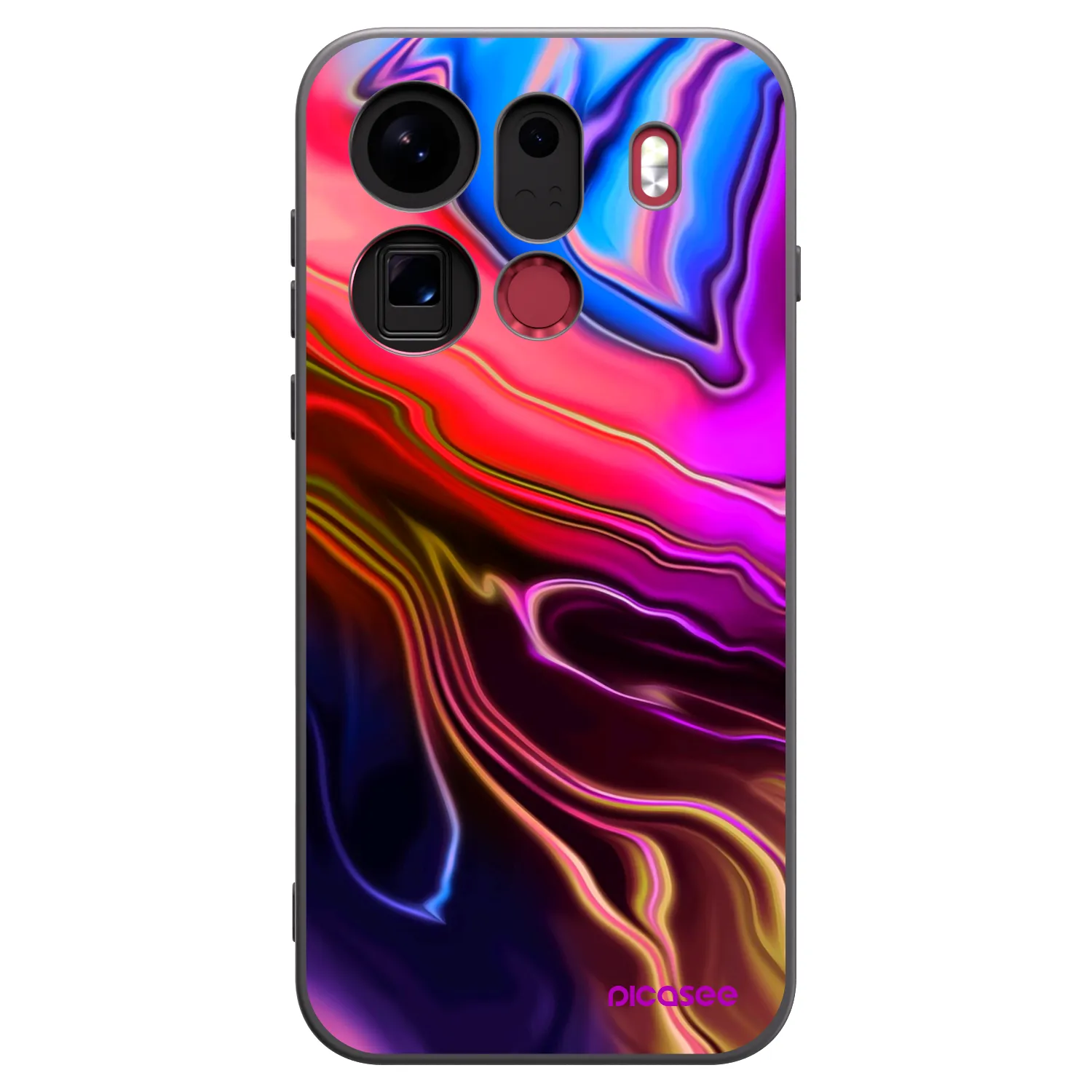Picasee silikonski črni ovitek za OPPO Find X9 Pro - Electric