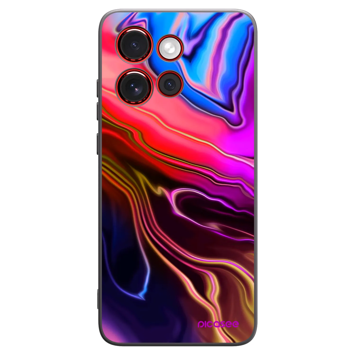 Picasee silikonski črni ovitek za Motorola Edge 60 Neo 5G - Electric