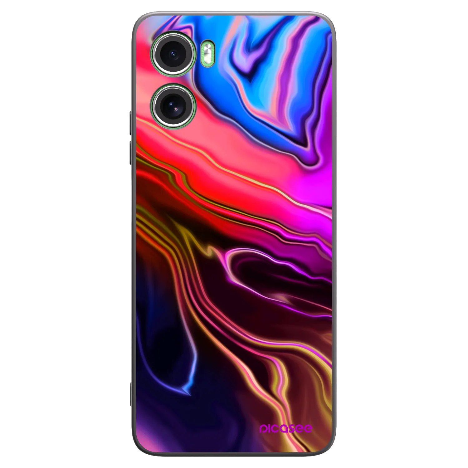 Picasee silikonski črni ovitek za Motorola Moto G06 - Electric