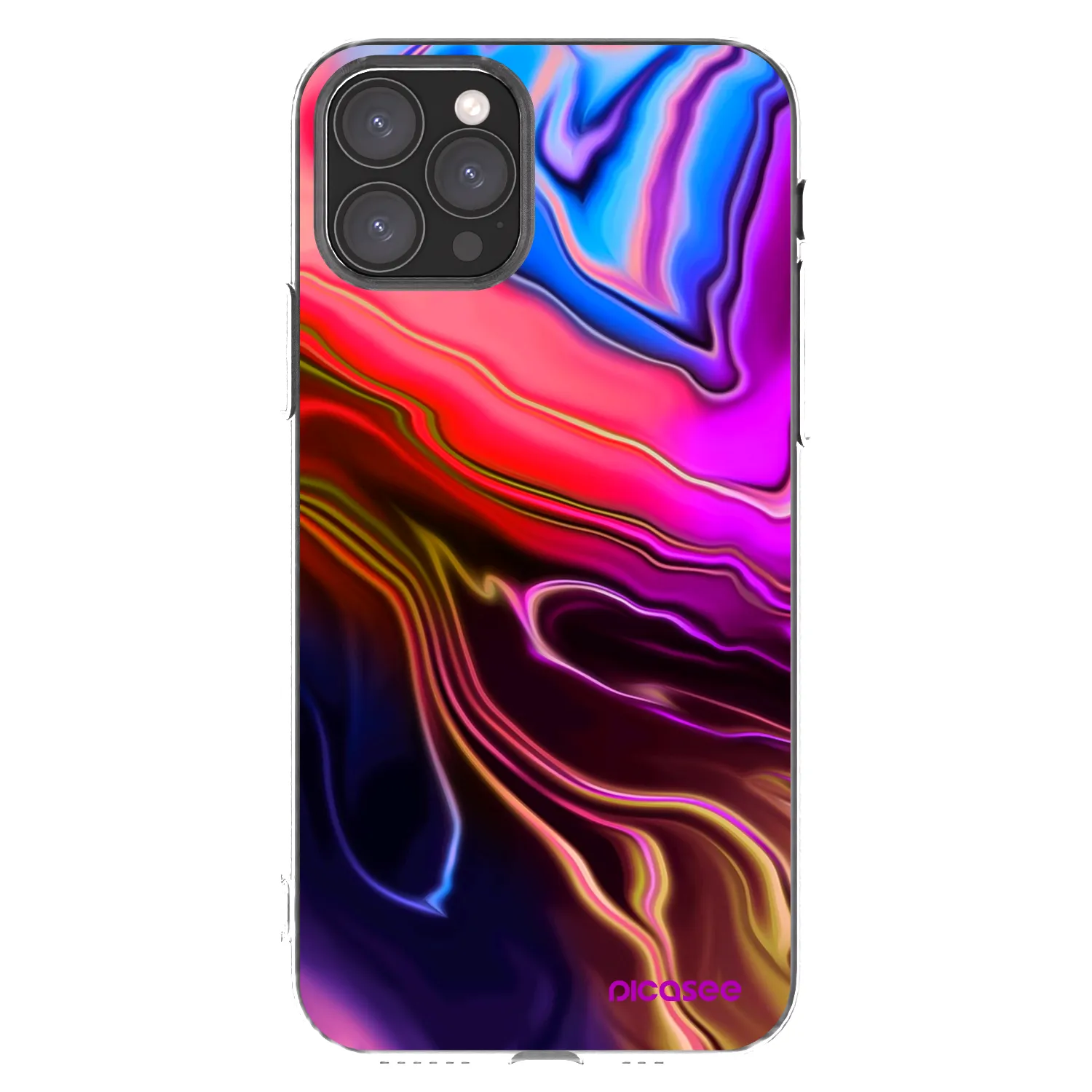 Picasee silikonski prozorni ovitek za Apple iPhone 11 Pro - Electric