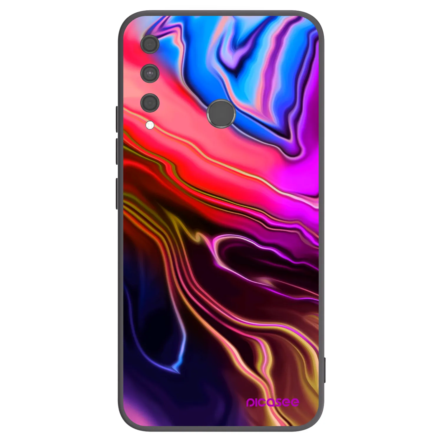 Picasee silikonski črni ovitek za Huawei P40 Lite E - Electric