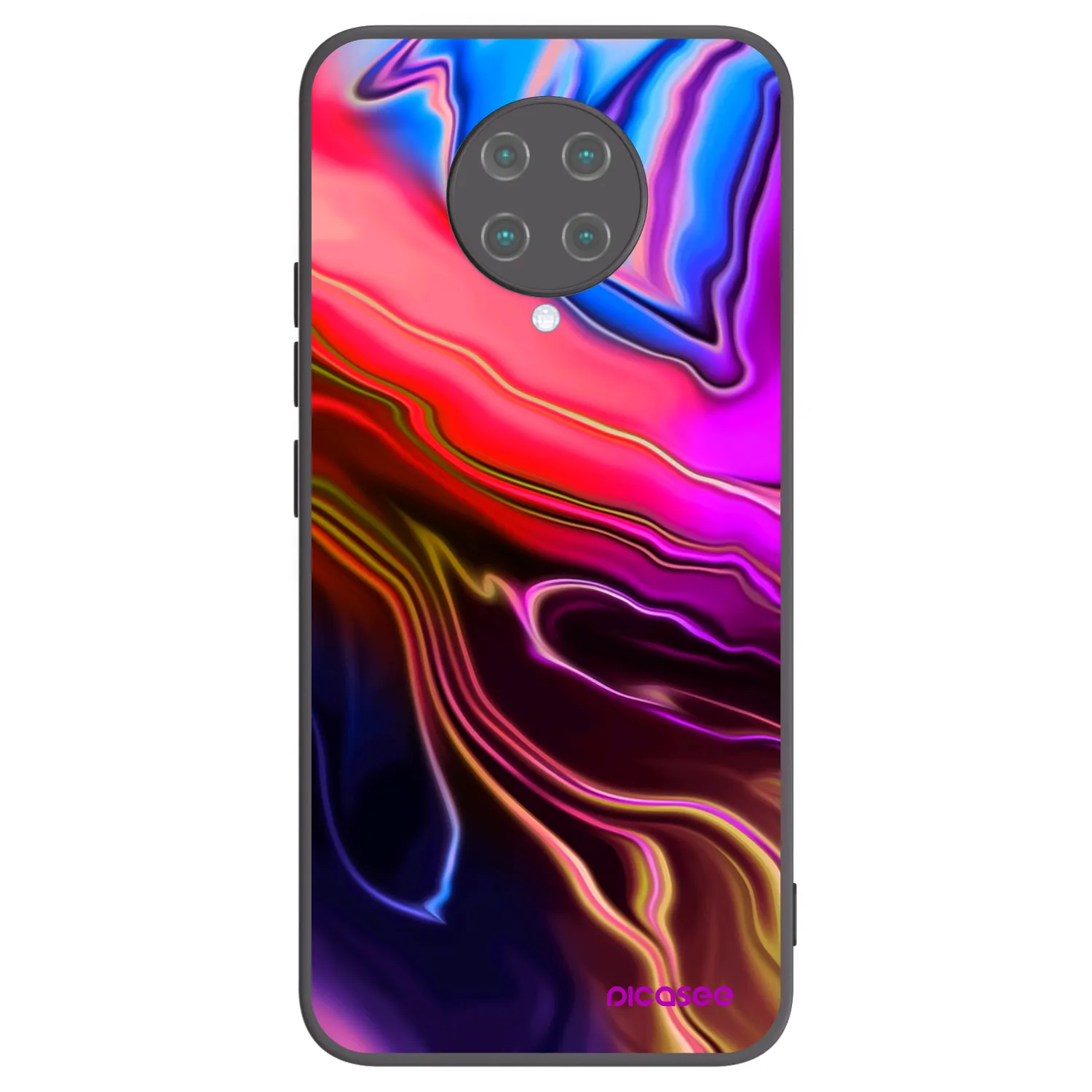 Picasee silikonski črni ovitek za Xiaomi Poco F2 Pro - Electric