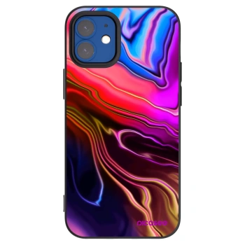 Picasee silikonski črni ovitek za Apple iPhone 12 mini - Electric