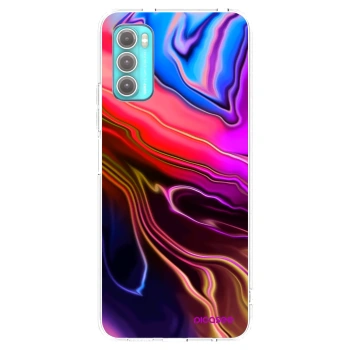 Picasee silikonski prozorni ovitek za Motorola Moto G60 - Electric