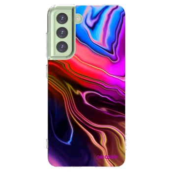 Picasee silikonski prozorni ovitek za Samsung Galaxy S21 FE 5G - Electric