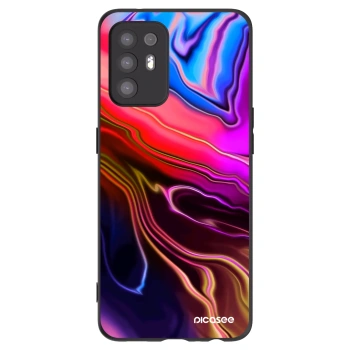 Picasee silikonski črni ovitek za OPPO A94 5G - Electric