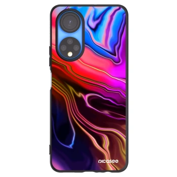 Picasee silikonski črni ovitek za Honor X7 - Electric