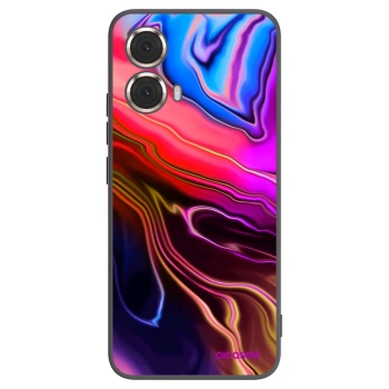 Picasee silikonski črni ovitek za Motorola Moto G85 - Electric