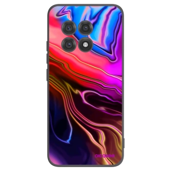 Picasee silikonski črni ovitek za OnePlus 13R 5G - Electric