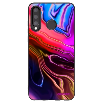 Picasee silikonski črni ovitek za Huawei P30 Lite - Electric