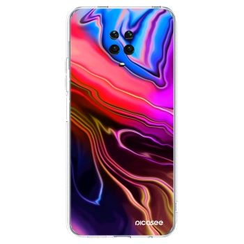 Picasee silikonski prozorni ovitek za Xiaomi Redmi Note 9S - Electric