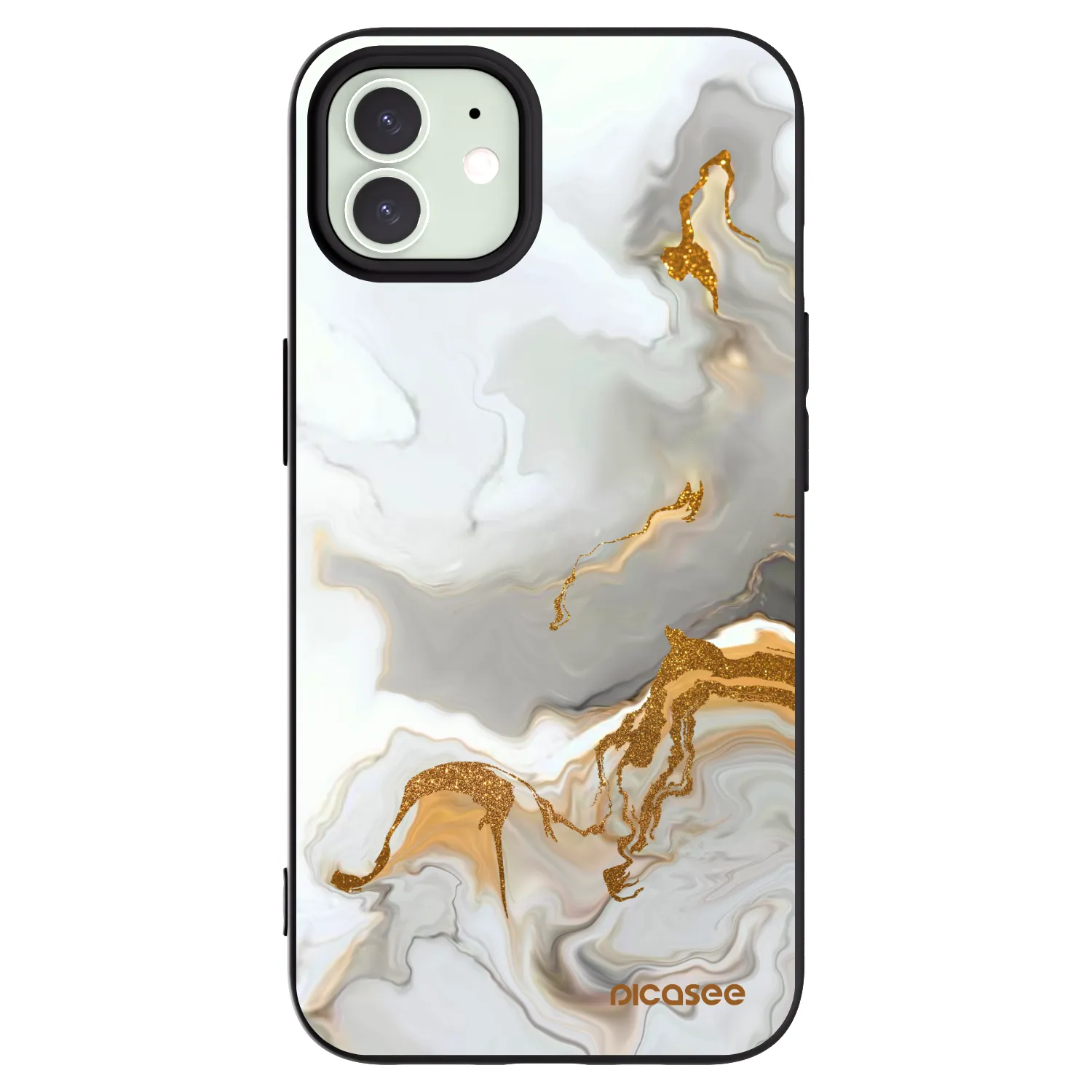 Picasee silikonski črni ovitek za Apple iPhone 12 - Her