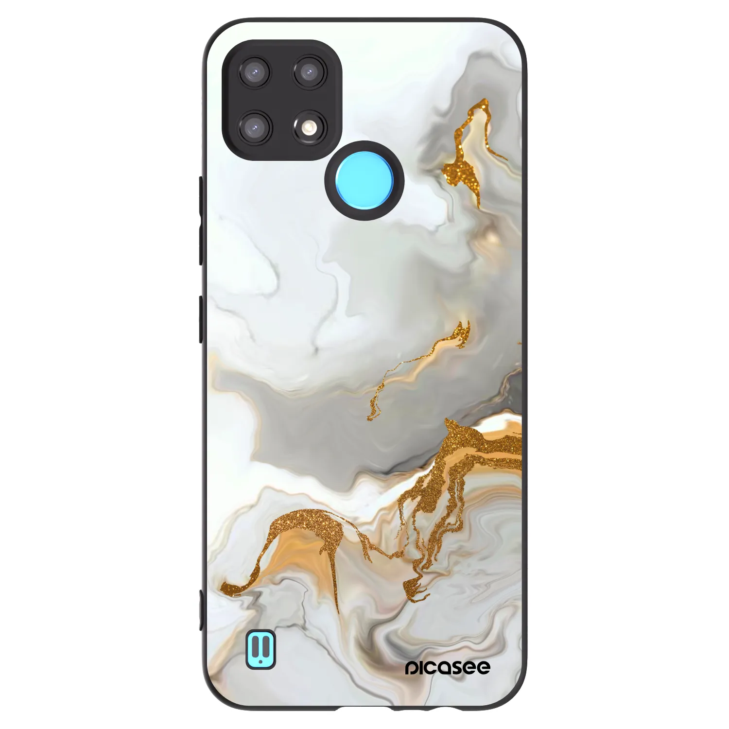 Picasee silikonski črni ovitek za Realme C21 - Her