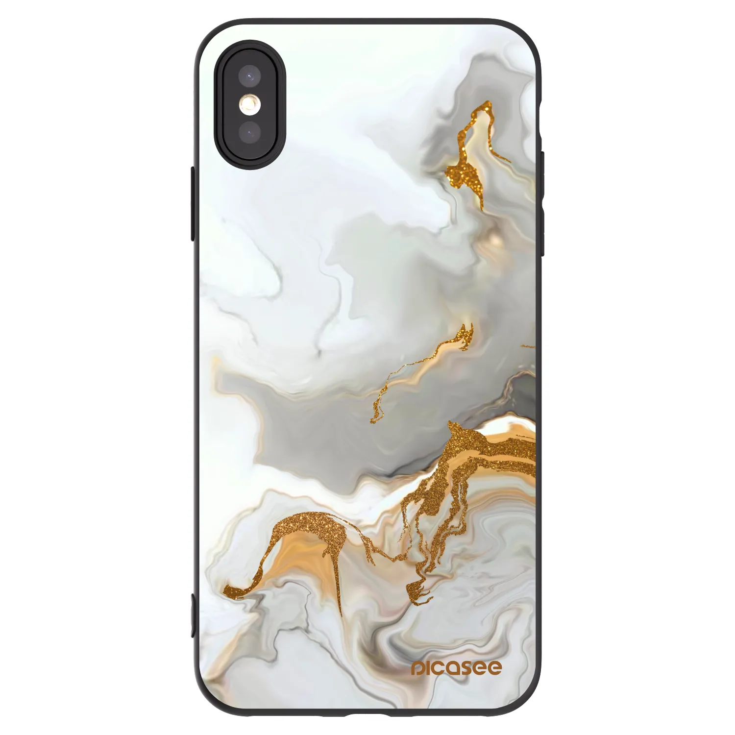 Picasee silikonski črni ovitek za Apple iPhone XS Max - Her