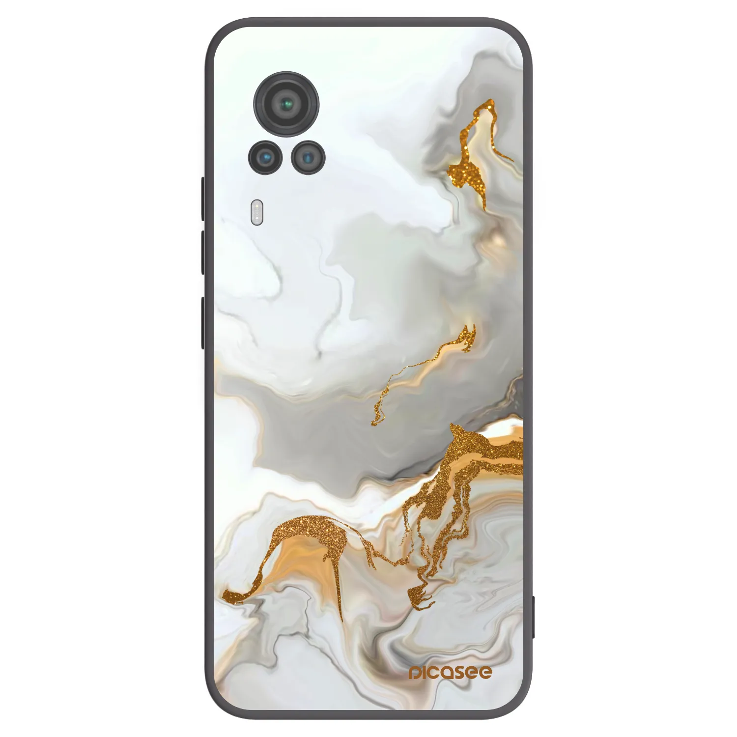 Picasee silikonski črni ovitek za Vivo X60 Pro 5G - Her