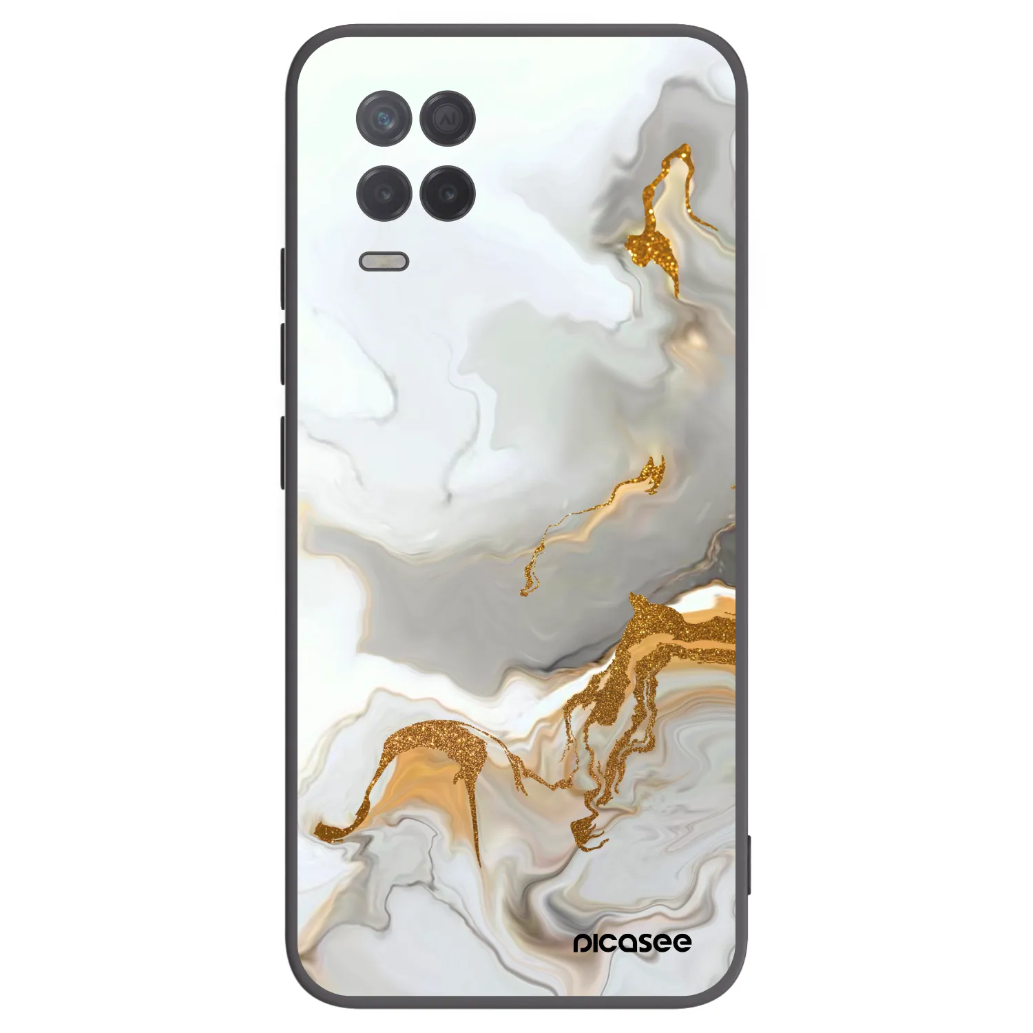Picasee silikonski črni ovitek za Realme 8 5G - Her